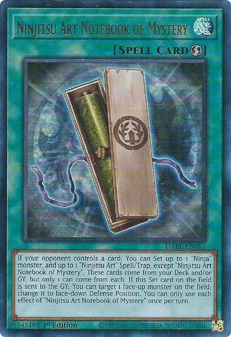 Ninjitsu Art Notebook of Mystery (DABL-EN061) [DABL]