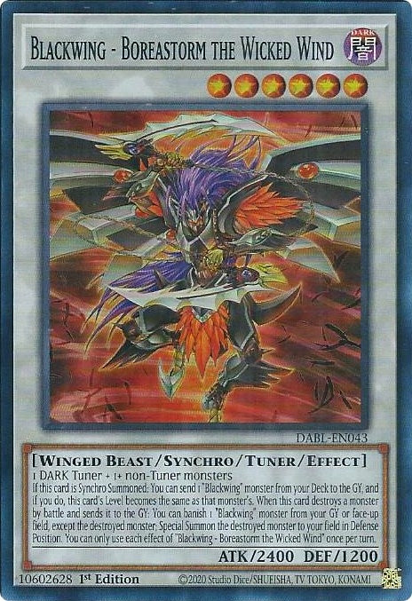 Blackwing Boreastorm the Wicked Wind (DABL-EN043) [DABL]