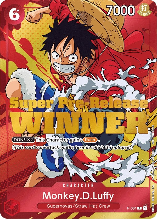 MonkeyDLuffy Super Pre Release Winner (P-001) [OP-PR]