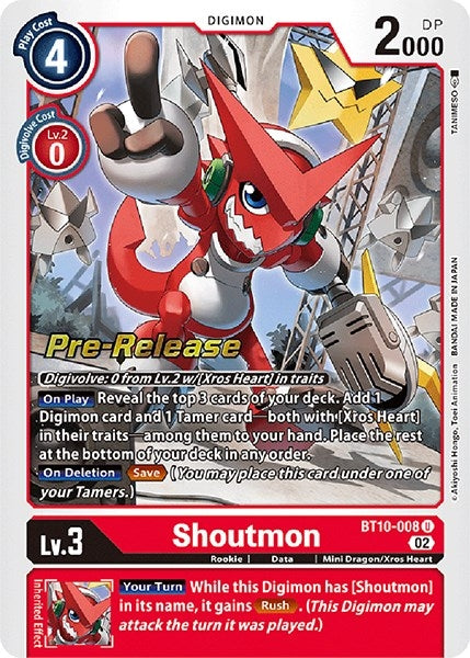Image for Shoutmon [Xros Encounter Pre-Release Cards]