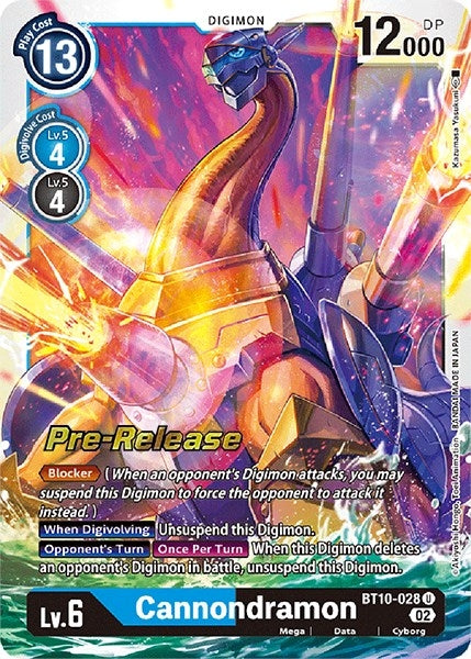Image for Cannondramon [Xros Encounter Pre-Release Cards]