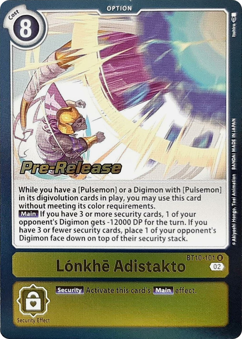 Image for Lonkhe Adistakto [Xros Encounter Pre-Release Cards]