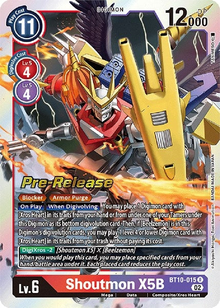 Image for Shoutmon X5B [Xros Encounter Pre-Release Cards]