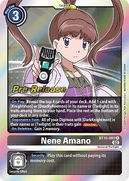 Image for Nene Amano [Xros Encounter Pre-Release Cards]