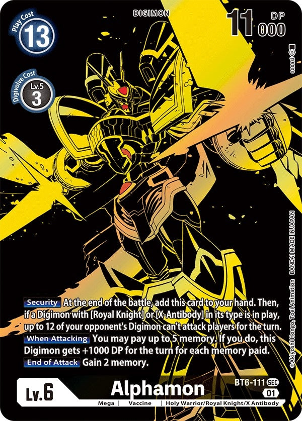 Image for Alphamon (Xros Encounter Ghost Rare) [Double Diamond]