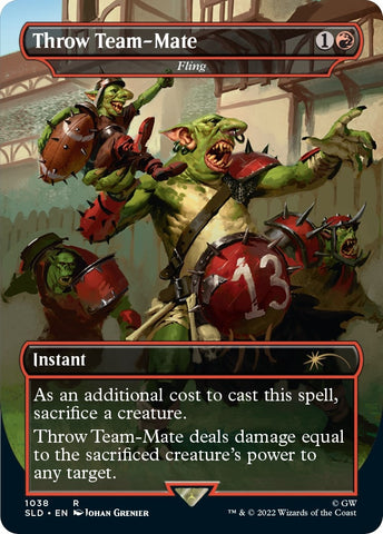 Throw Team Mate Fling Borderless (1038) [SLD]
