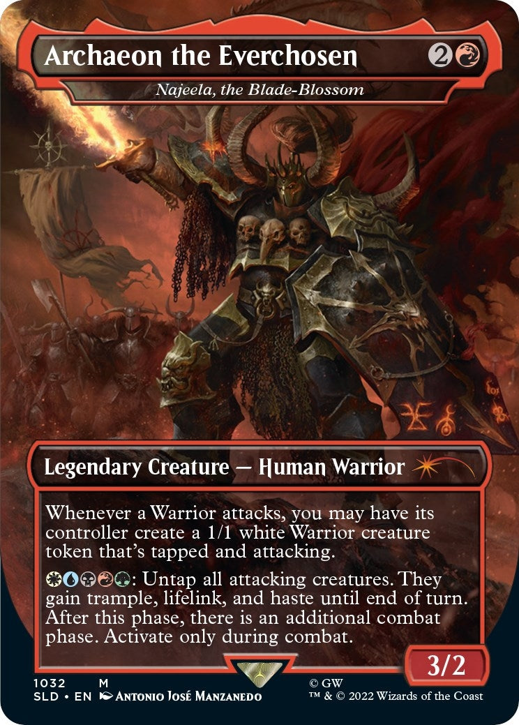 Archaeon the Everchosen Najeela the Blade Blossom Borderless (1032) [SLD]