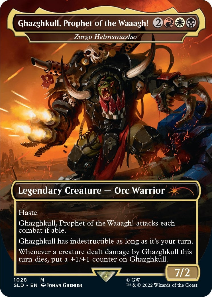 Ghazghkull Prophet of the Waaagh Zurgo Helmsmasher Borderless (1028) [SLD]