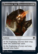 Emblem Sarkhan the Dragonspeaker Double sided Token [SCD]