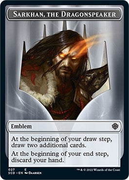 Emblem Sarkhan the Dragonspeaker Double sided Token [SCD]