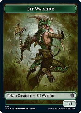 Elf Warrior Cat Beast Double sided Token [SCD]