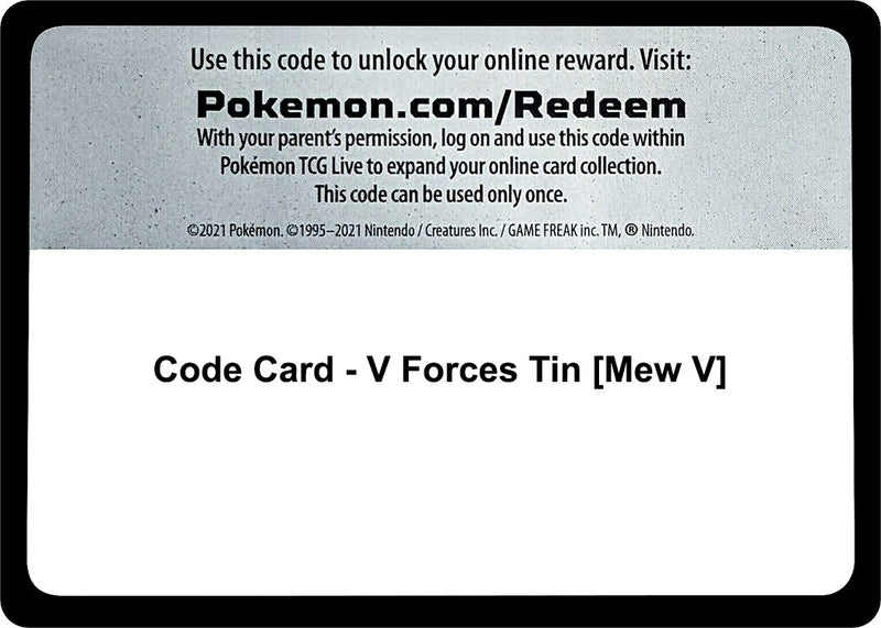 Code Card V Forces Tin Mew V [MCAP]