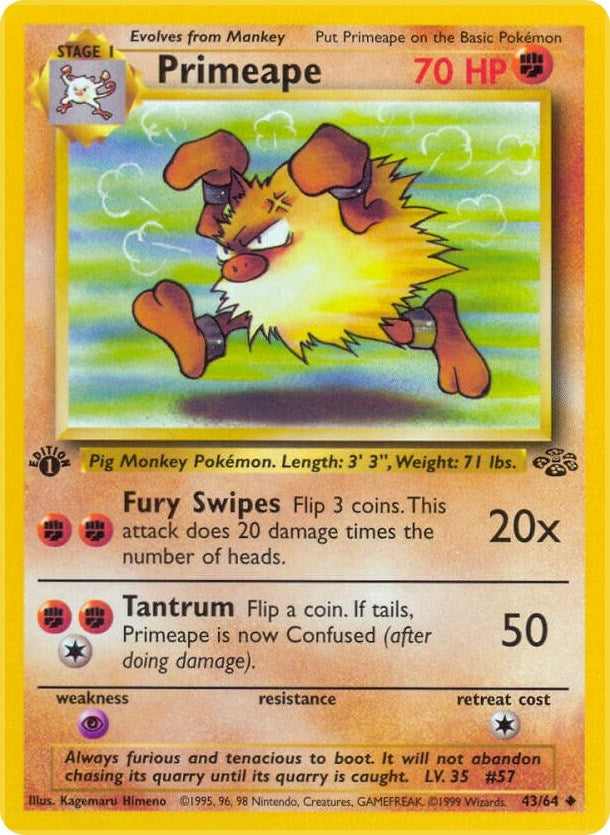 Primeape (43/64) [Jungle Unlimited]