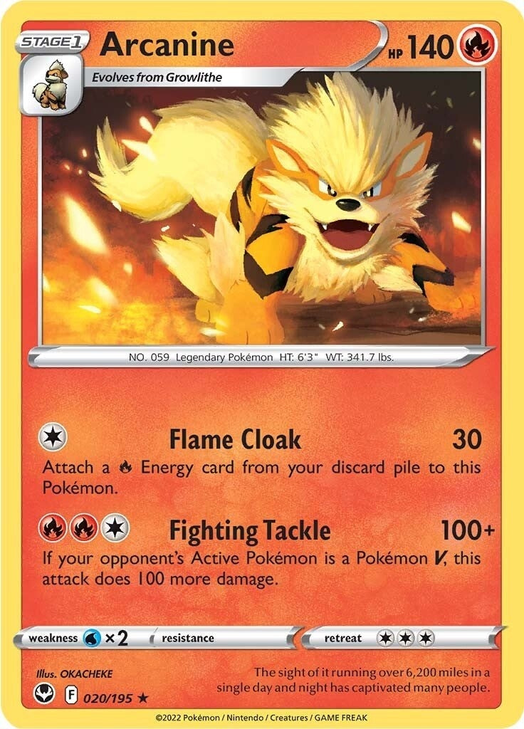 Arcanine (020/195) [SWSH12]