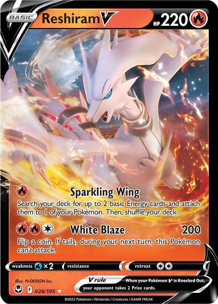Reshiram V (024/195) [SWSH12]