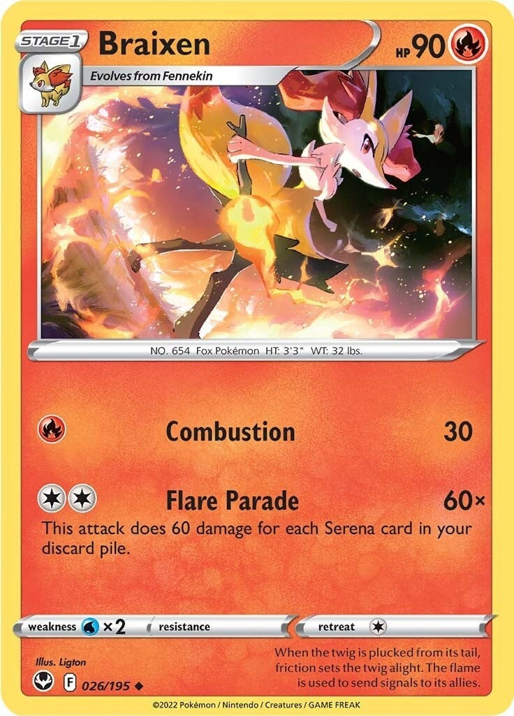 Braixen (026/195) [SWSH12]