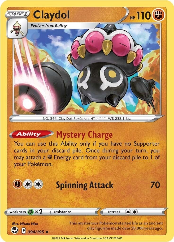 Claydol (094/195) (SWSH12: Silver Tempest)