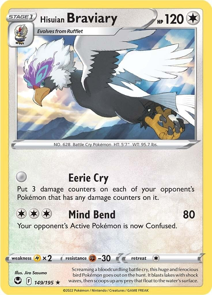 Hisuian Braviary (149/195) [SWSH12]