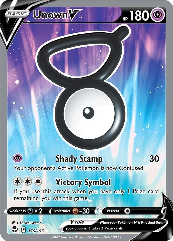Unown V Full Art (176/195) [SWSH12]