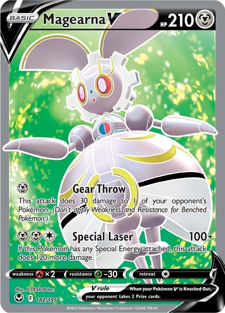 Magearna V (Full Art) (182/195) (SWSH12: Silver Tempest)