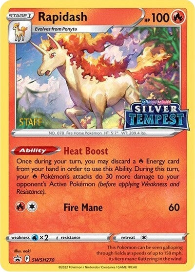 Rapidash SWSH270 Prerelease STAFF (SWSH270) [SWSD]