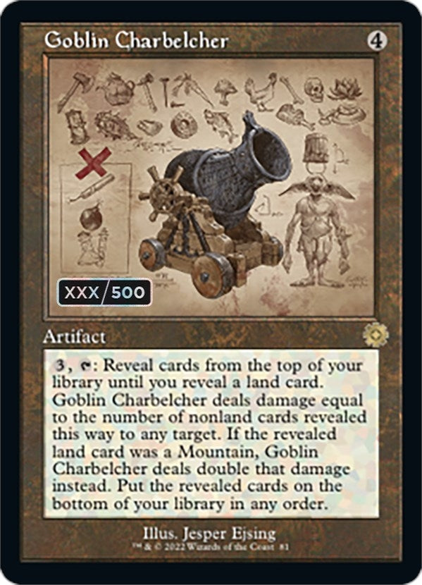 Goblin Charbelcher Schematic Serial Numbered (81) [BRR]