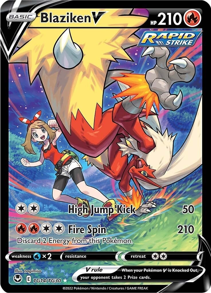 Blaziken V (TG14/TG30) (SWSH12: Silver Tempest Trainer Gallery)
