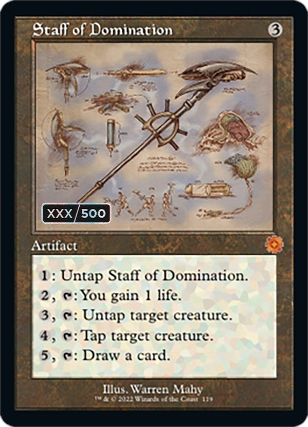 Staff of Domination Schematic Serial Numbered (119) [BRR]