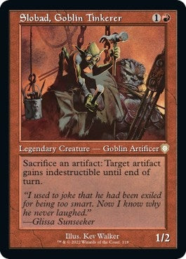 Slobad, Goblin Tinkerer (Retro) [The Brothers' War Commander]