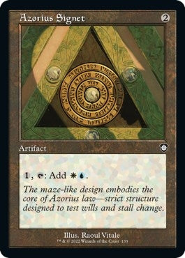 Azorius Signet Retro Frame (133) [BRC]