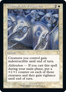 Unbreakable Formation (Retro) [The Brothers' War Commander]