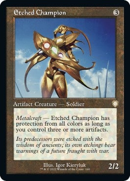 Etched Champion Retro Frame (140) [BRC]