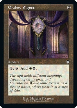 Orzhov Signet Retro Frame (154) [BRC]