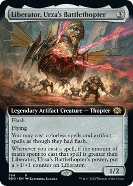 Liberator Urzas Battlethopter Extended Art (364) [BRO]