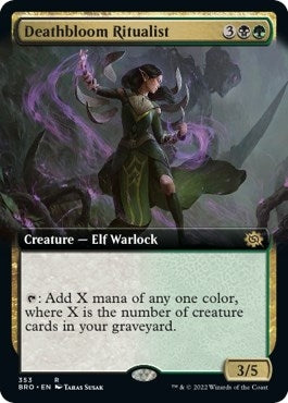 Deathbloom Ritualist (Extended Art) [The Brothers' War]