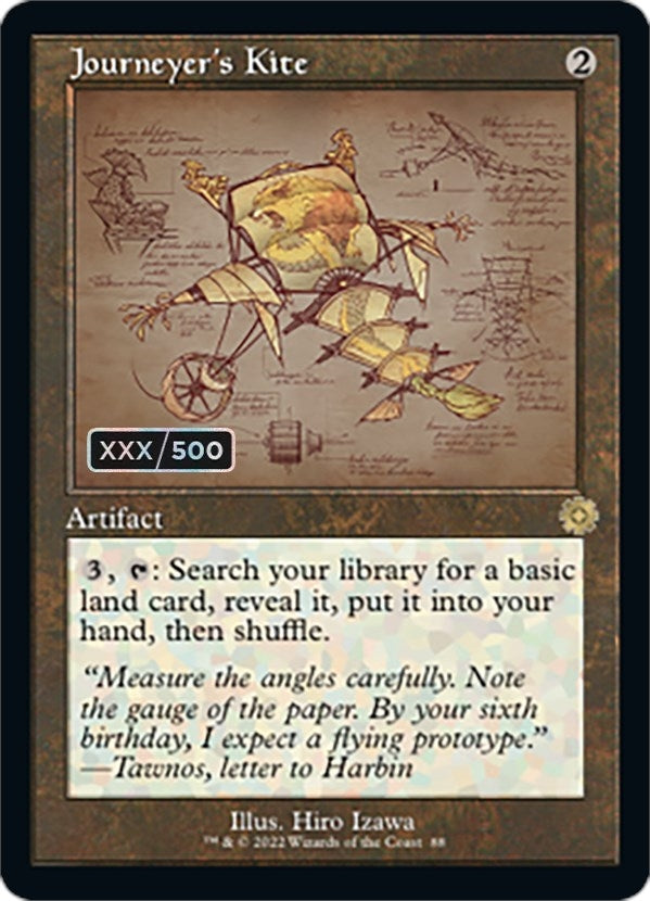 Journeyers Kite Schematic Serial Numbered (88) [BRR]