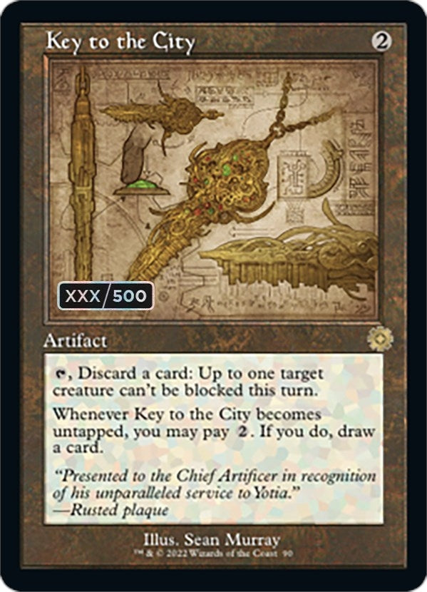 Key to the City Schematic Serial Numbered (90) [BRR]