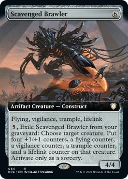 Scavenged Brawler (Extended Art) [The Brothers' War Commander]
