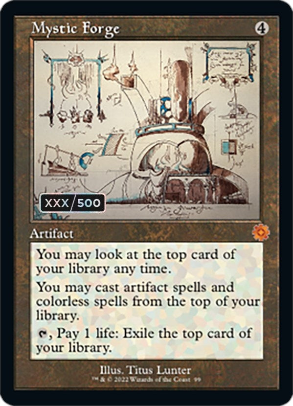 Mystic Forge Schematic Serial Numbered (99) [BRR]