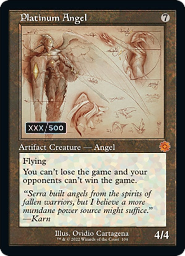 Platinum Angel Schematic Serial Numbered (104) [BRR]