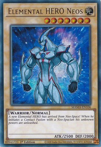 Elemental HERO Neos Ultra Pharaohs Rare (MAMA-EN106) [MAMA]