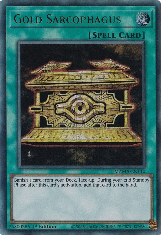 Gold Sarcophagus [MAMA-EN110] Ultra Pharaoh's Rare