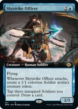 Skystrike Officer (Extended Art) (317) [The Brothers' War]