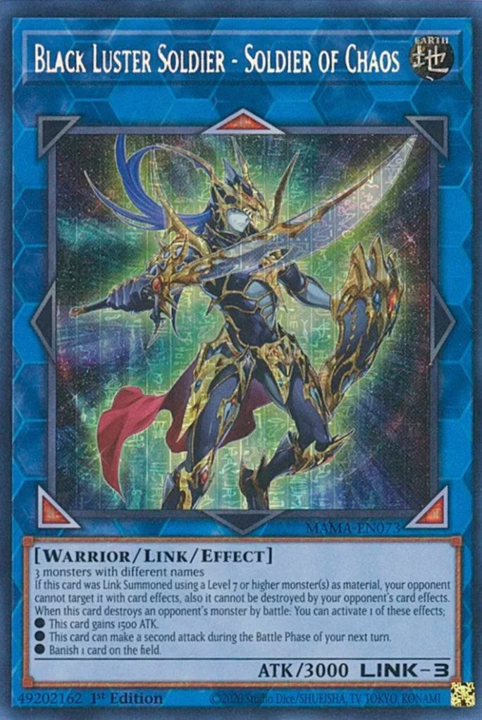 Black Luster Soldier Soldier of Chaos Secret Pharaohs Rare (MAMA-EN073) [MAMA]