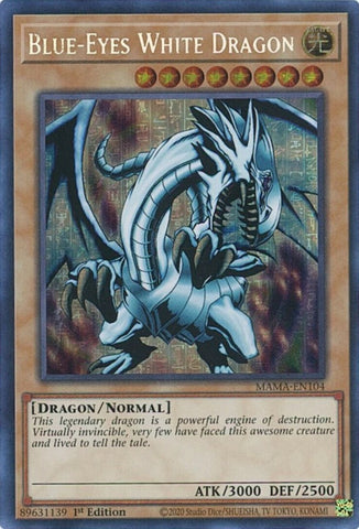Blue Eyes White Dragon Secret Pharaohs Rare (MAMA-EN104) [MAMA]