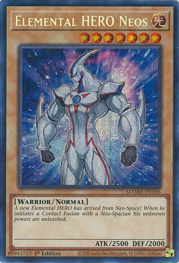 Elemental HERO Neos Secret Pharaohs Rare (MAMA-EN106) [MAMA]