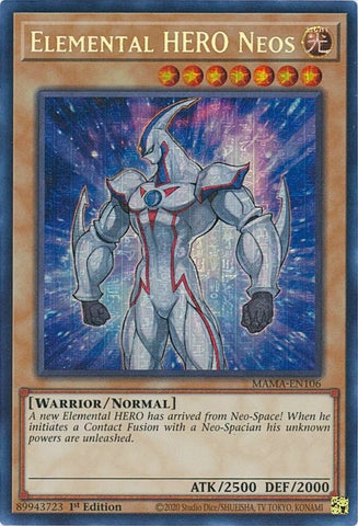 Elemental HERO Neos Secret Pharaohs Rare (MAMA-EN106) [MAMA]