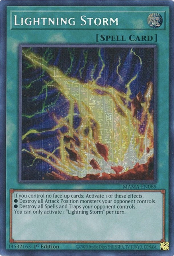 Lightning Storm Secret Pharaohs Rare (MAMA-EN089) [MAMA]