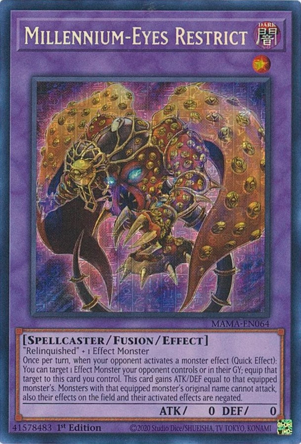 Millennium Eyes Restrict Secret Pharaohs Rare (MAMA-EN064) [MAMA]