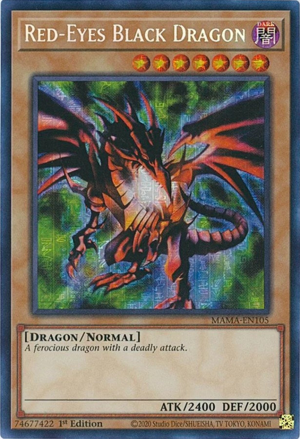 Red Eyes Black Dragon Secret Pharaohs Rare (MAMA-EN105) [MAMA]